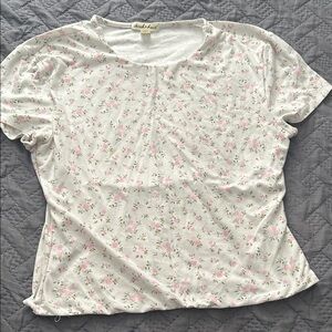 Derek Heart Floral Short Sleeve Tee